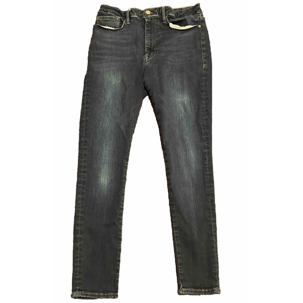 Frame‎ Sz 2 Le One Skinny Dark Blue Kodak Stretch Denim Jeans Women